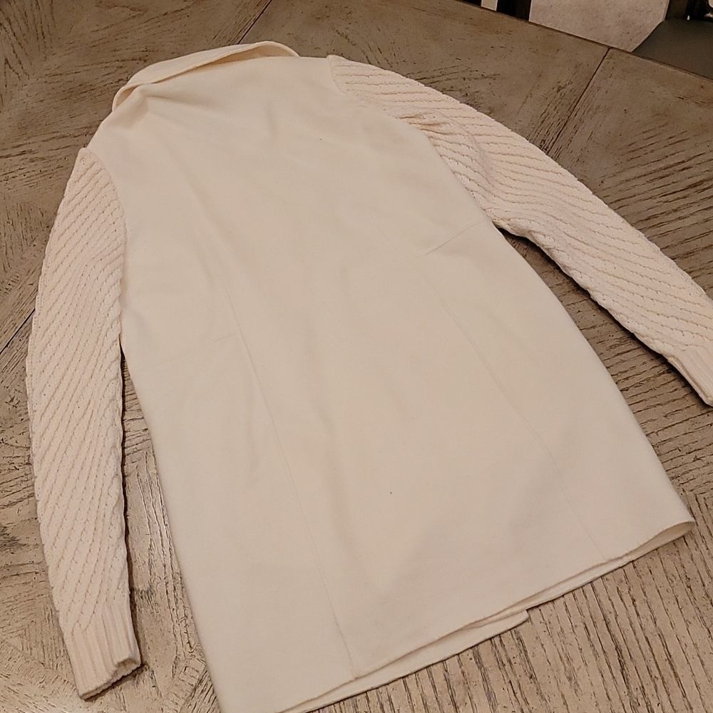 VINCE size S cream wool jacket - Picture 7 of 11
